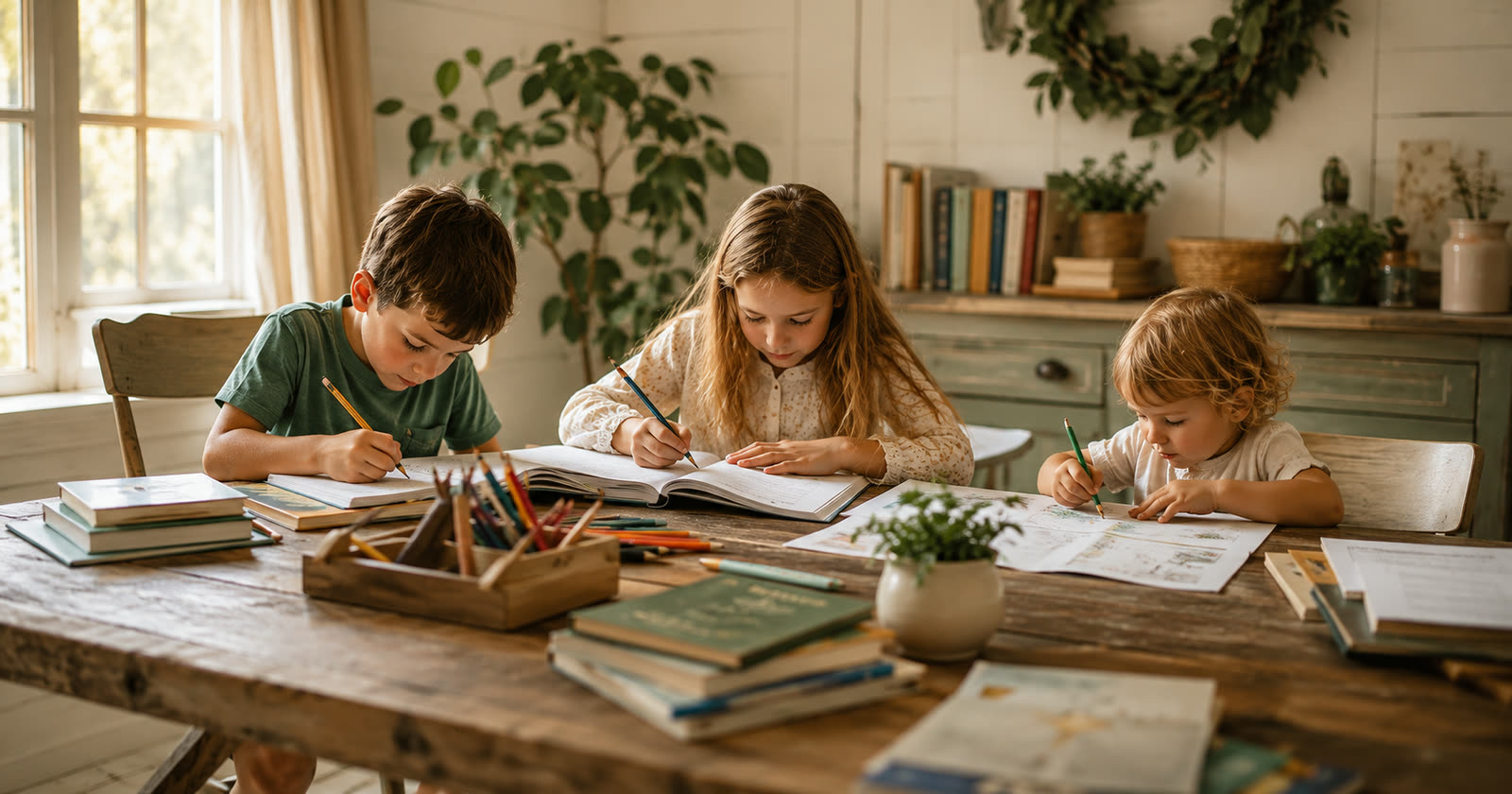 How to Make a Homeschool Schedule for Multiple Kids